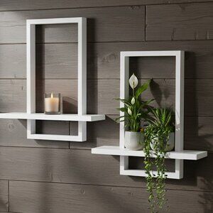 2 Wood Floating Shelves